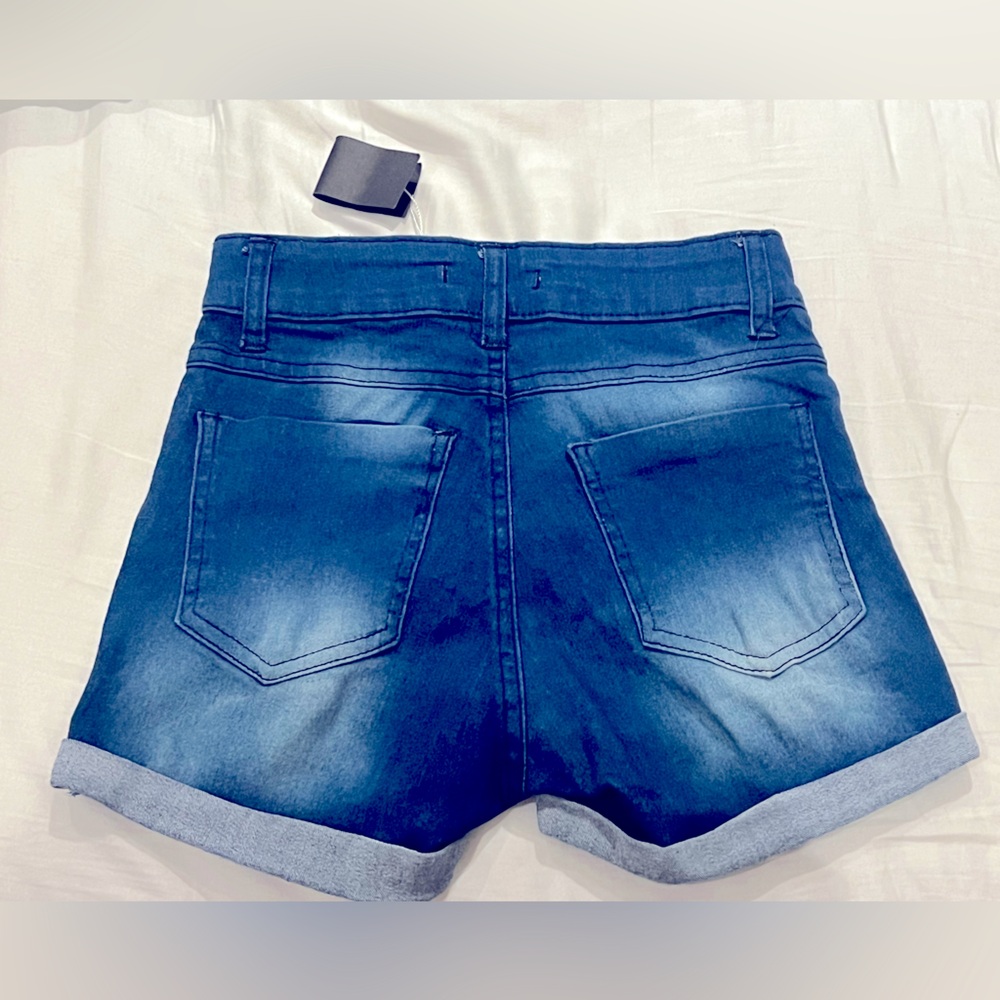 NWT Denim Short Shorts Size Y (XXXS)